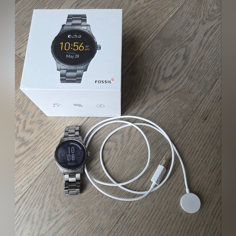 Fossil Q Gen 2 Smartwatch Marshal Smoke Stainless Steel (FTW2108)